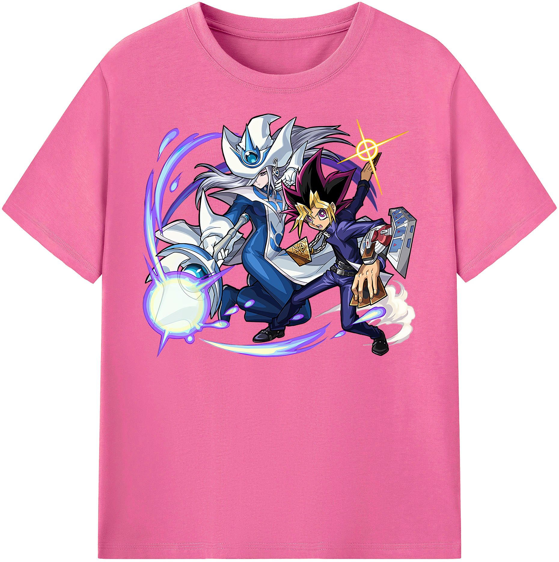 （画像用） 遊☆戯☆王 Yu-Gi-Oh! レディースカジュアルプリントTシャツ（綿100％）